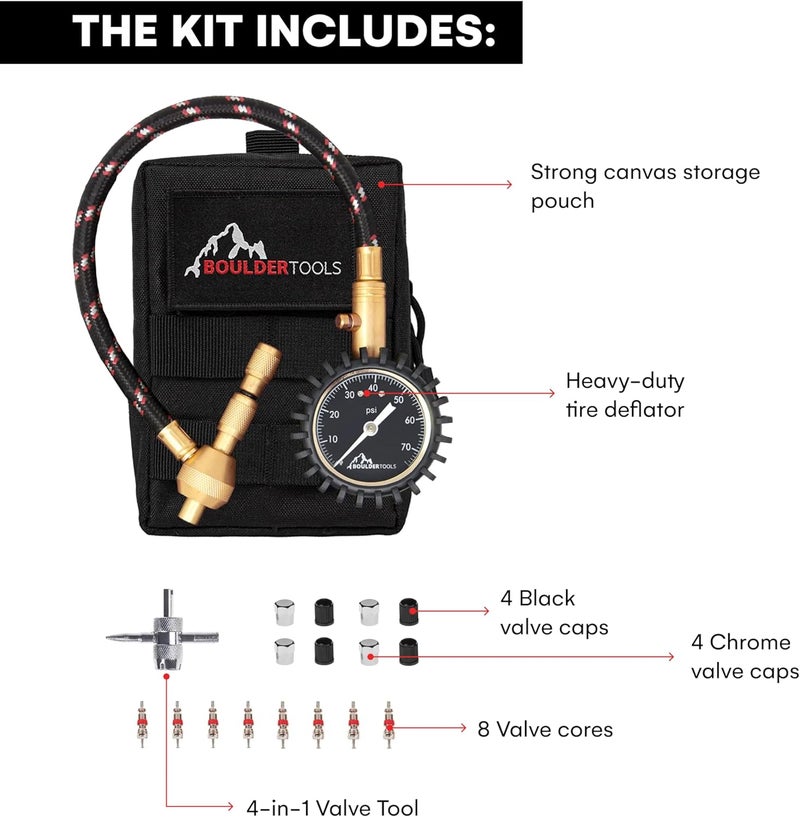 Boulder Tools Heavy Duty Tire Deflator Kit - Image 3